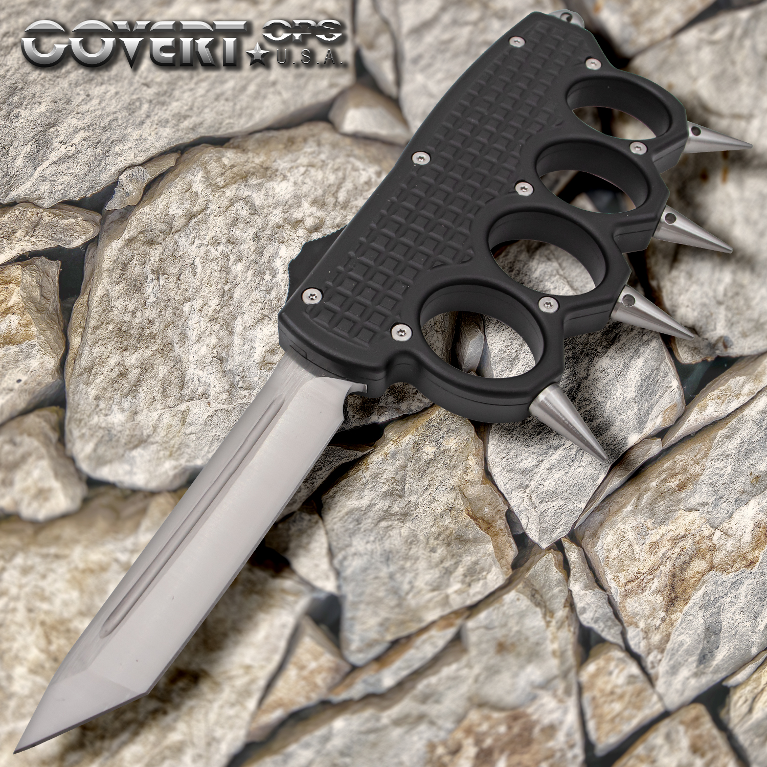 Subtle Serpent Automatic OTF Knuckle Knife with Tool and Carrying Case Tanto