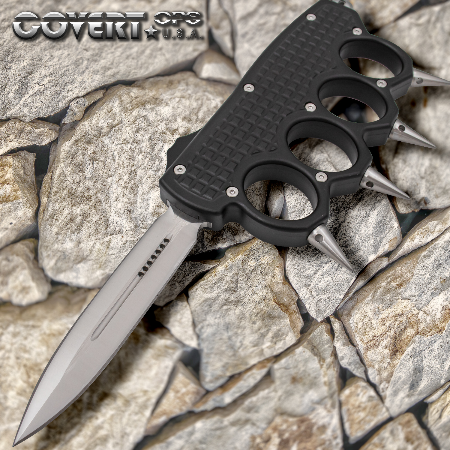 Subtle Serpent Automatic OTF Knuckle Knife with Tool and Carrying Case