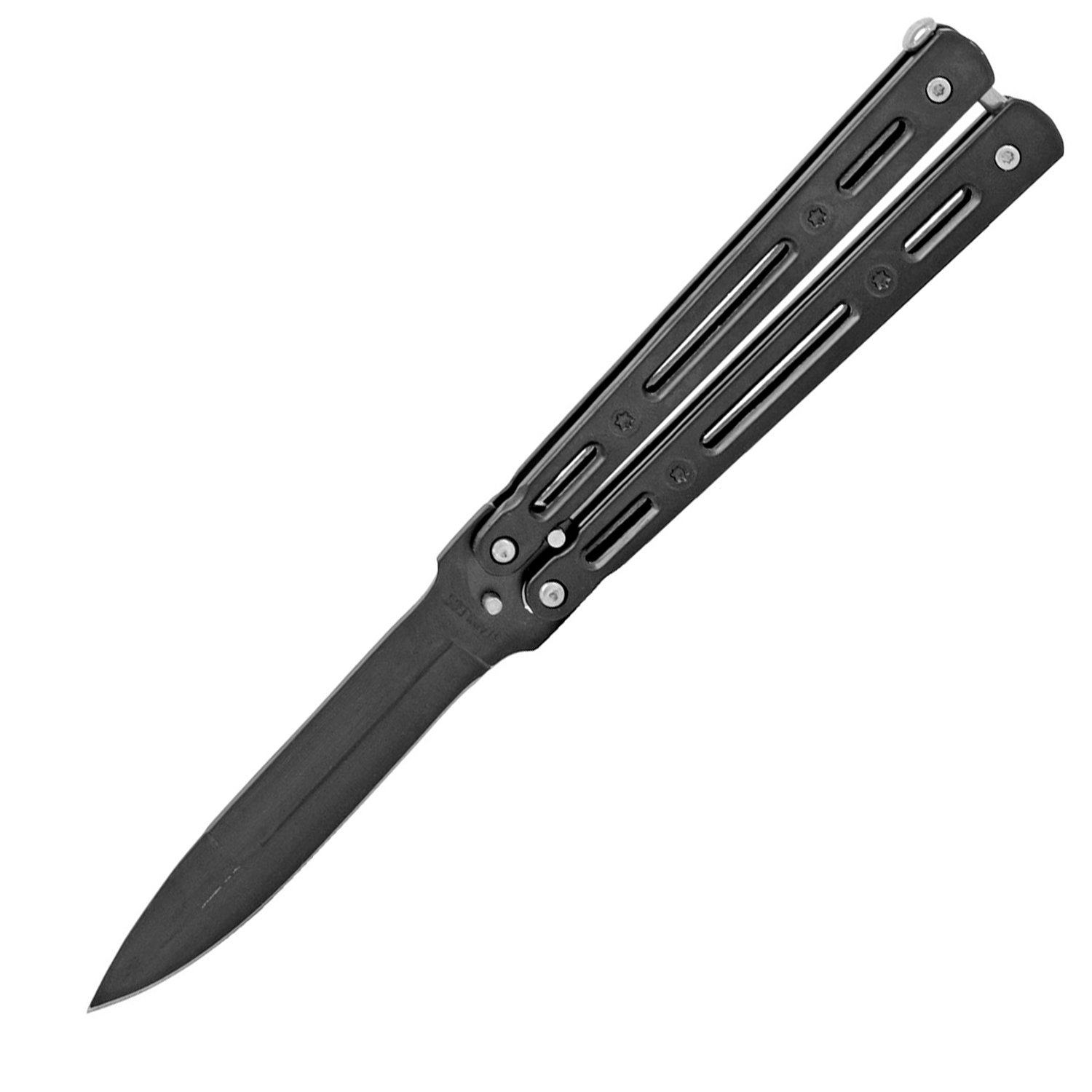 Super Duty State of the Art Balisong Butterfly Knife Black