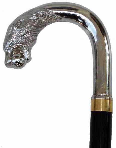 Lion Ball Gentlemen's Walking Cane