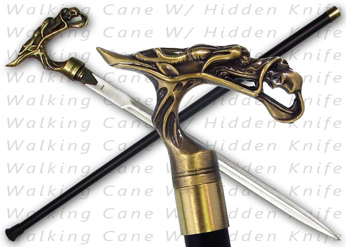 Walking Cane W/ Hidden Sword P-2780-BR