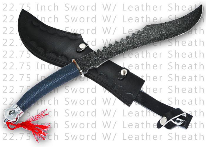 22.75 Inch Dagger W/ Leather Sheath MKM-145-D