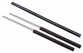 Black Double Blade Wood Sword