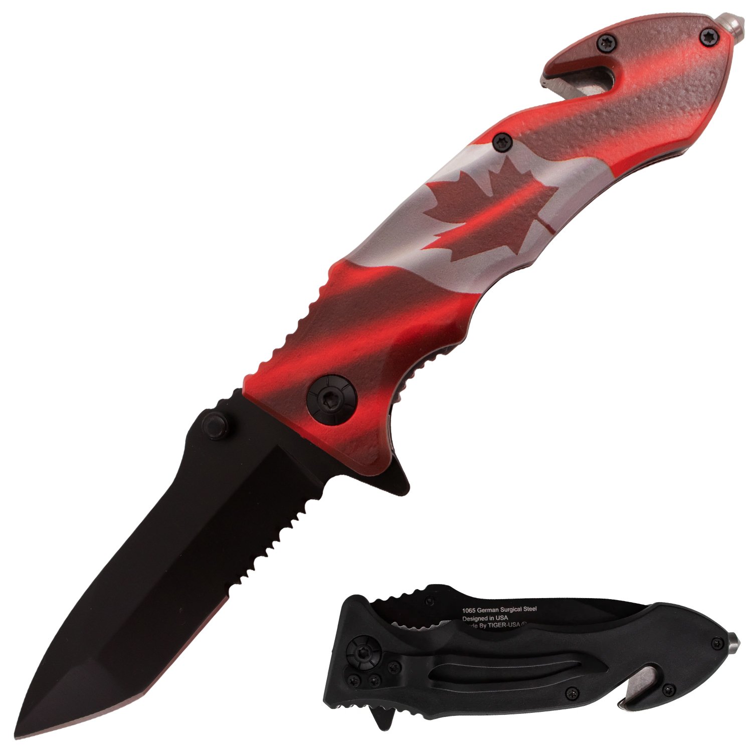Tiger USA Trigger Action Knife Oh Canada Tanto