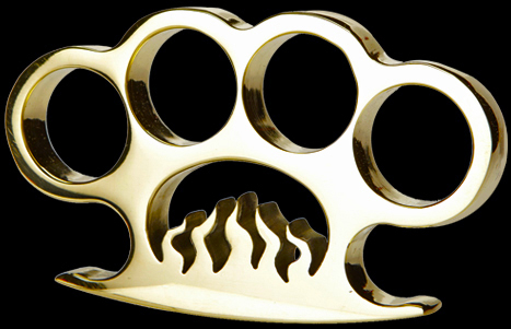 American Made Inferno Brass Knuckles