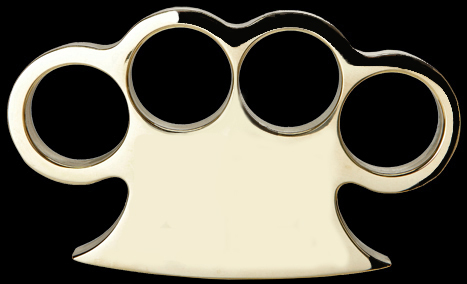 American Made Solid Brass Knuckles, Style 1