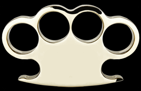 American Made Solid Brass Knuckles, Style 2