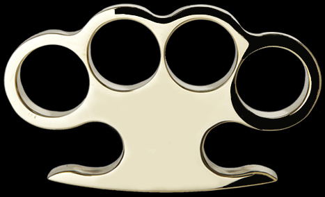 American Made Solid Brass Knuckles, Style 3
