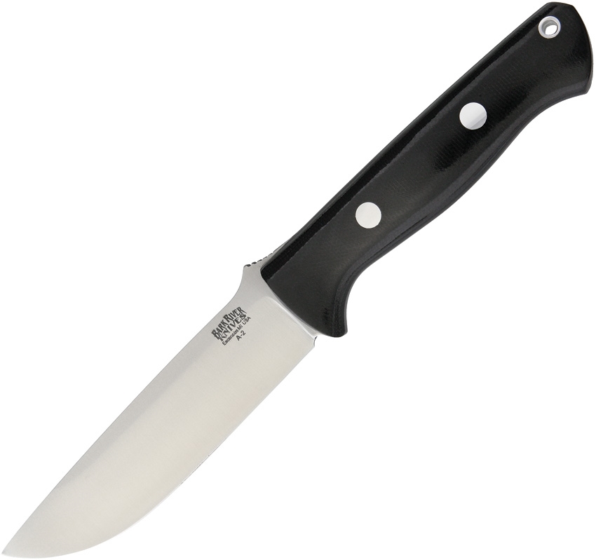 Bark River BA07115MBC Bravo 1.25 Black Micarta Knife