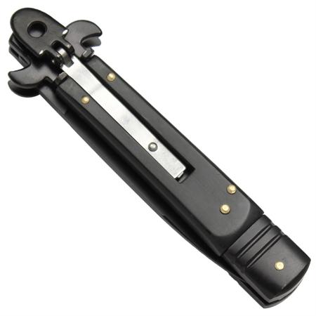 Black Leverletto Automatic Knife