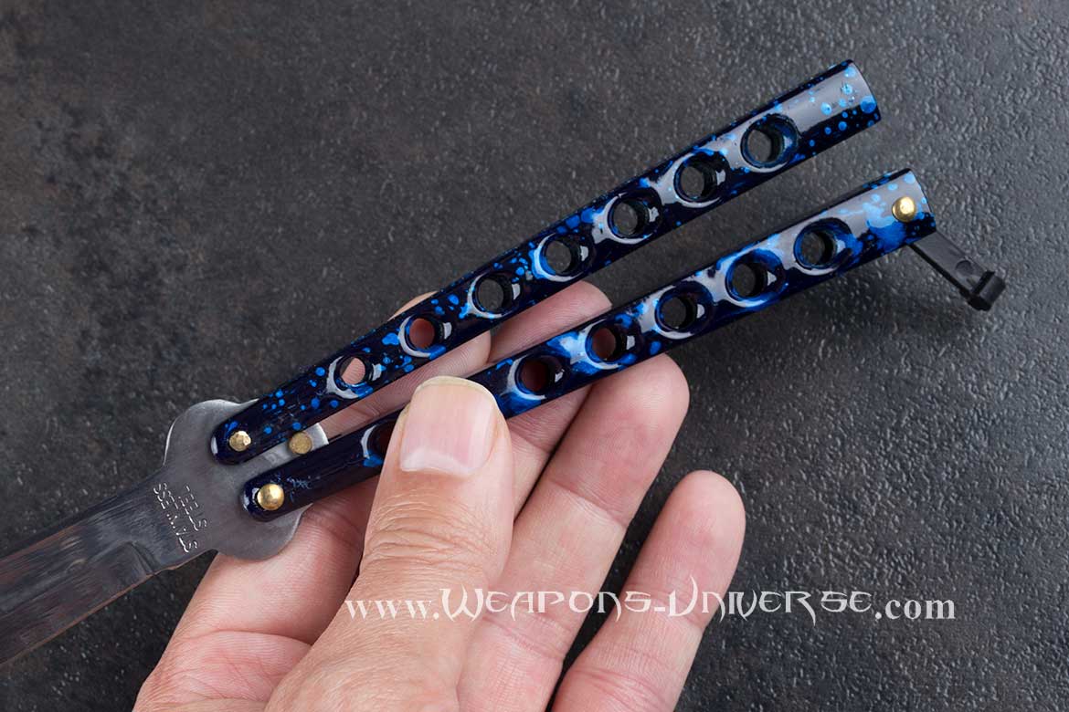 Blue Balisong Butterfly Knife