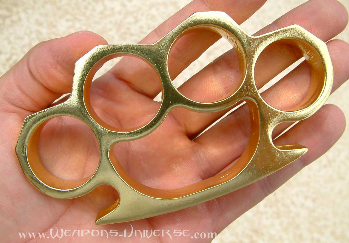 Brass Knuckles, Gold, Large