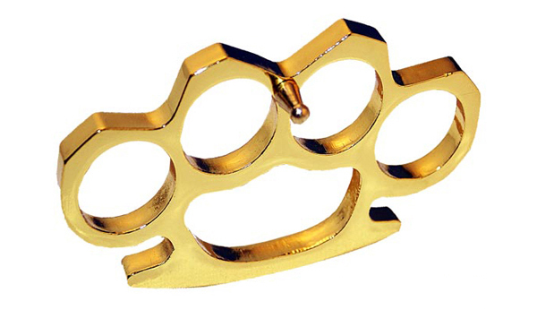 Brass Knuckles, Gold, Medium