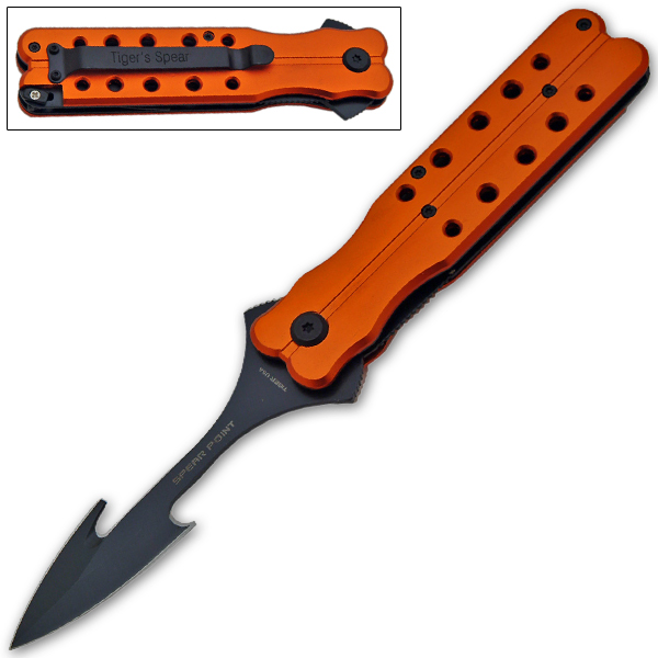 Butterfly Style Folding Knife - Spear Point, OR