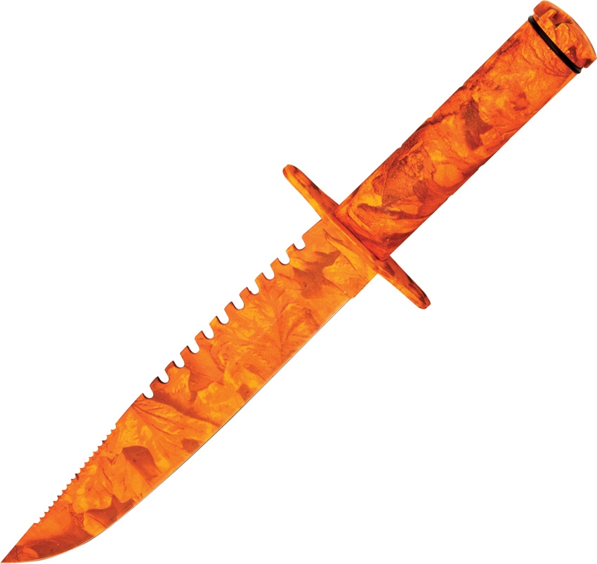 China Made CN210961OR Hunters Survival Knife, Camo