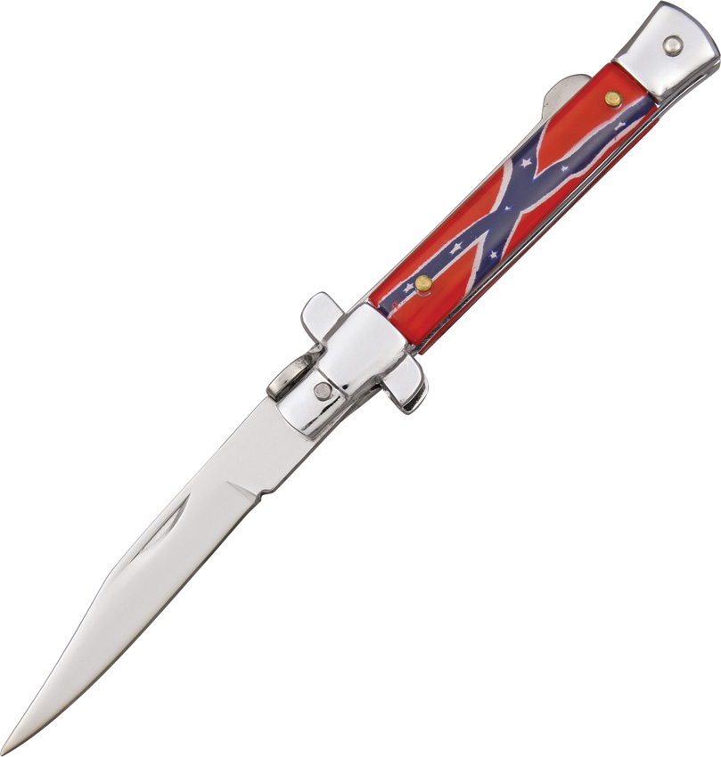 China Made CN210969CF Stilletto - Confederate Pride Knife
