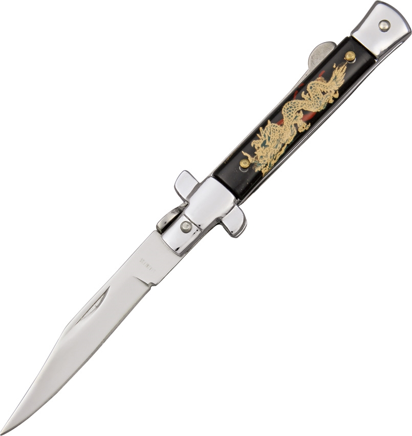 China Made CN210969DR Stilletto - Golden Dragon Knife