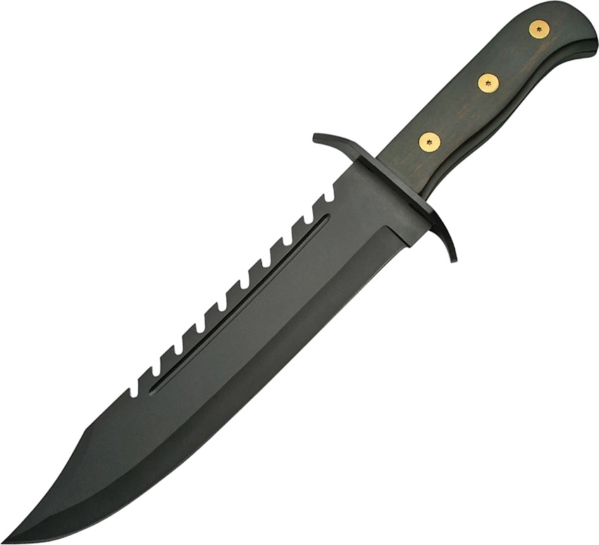 China Made CN211204BK Gator Bowie Knife, Black