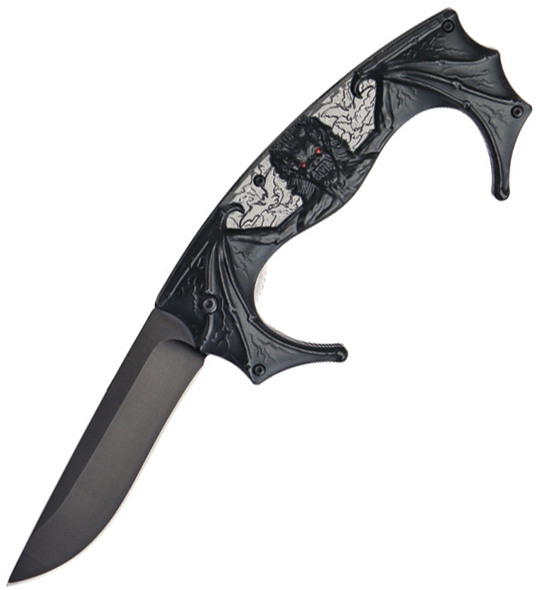 China Made CN300279BK Monster Linerlock Knife, Black