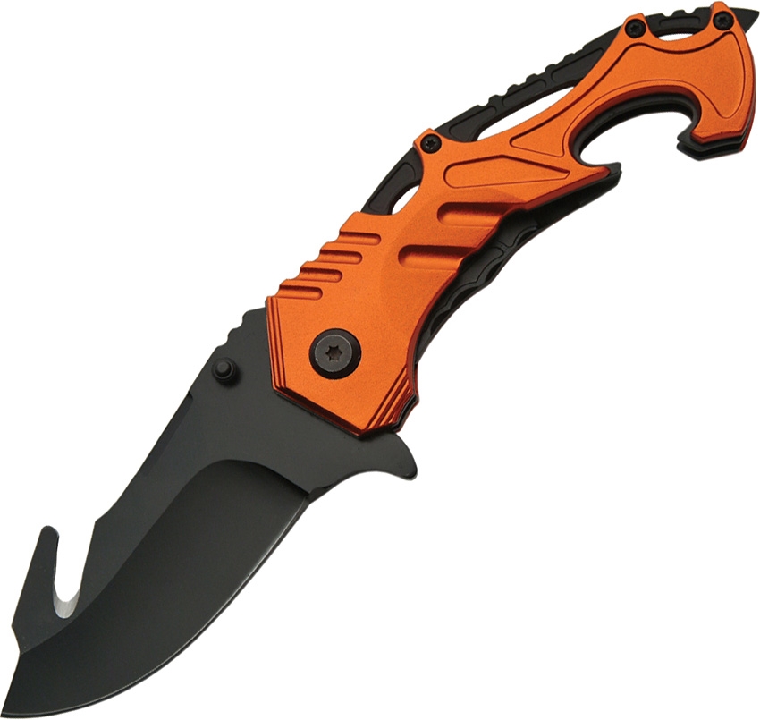China Made CN300287OR Tactical Linerlock A/O Knife, Orange