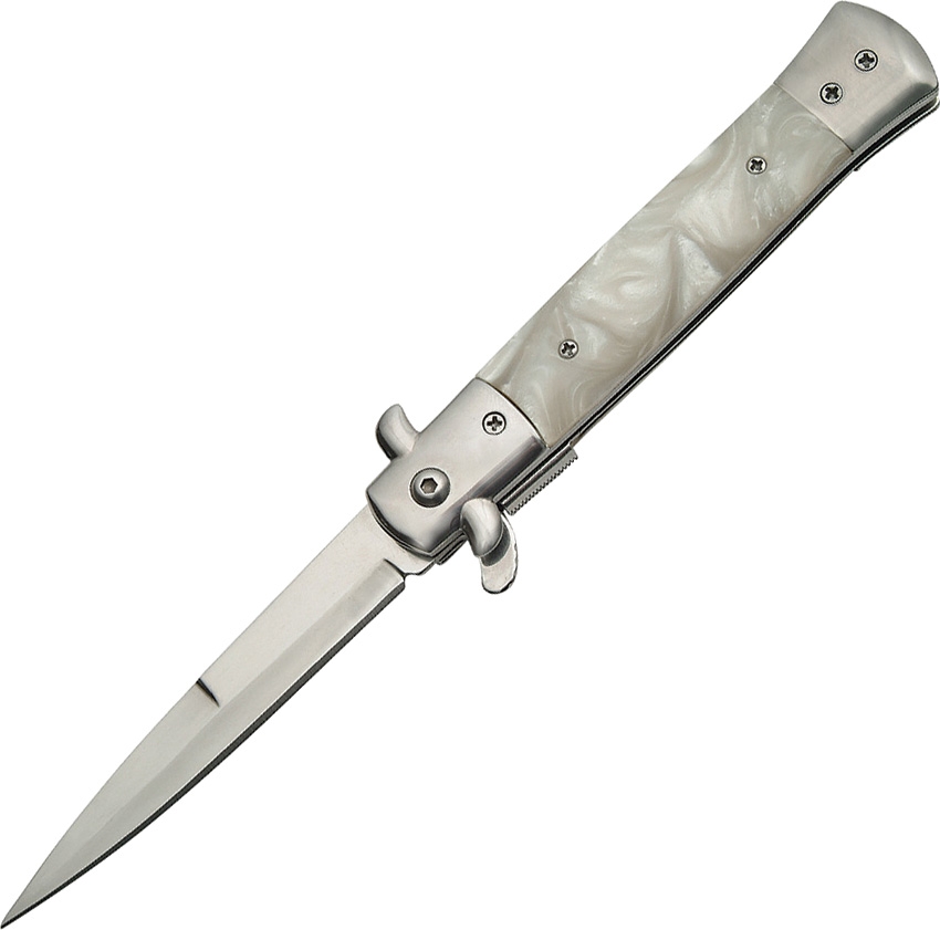 China Made CN300342WH Stiletto A/O Knife, White