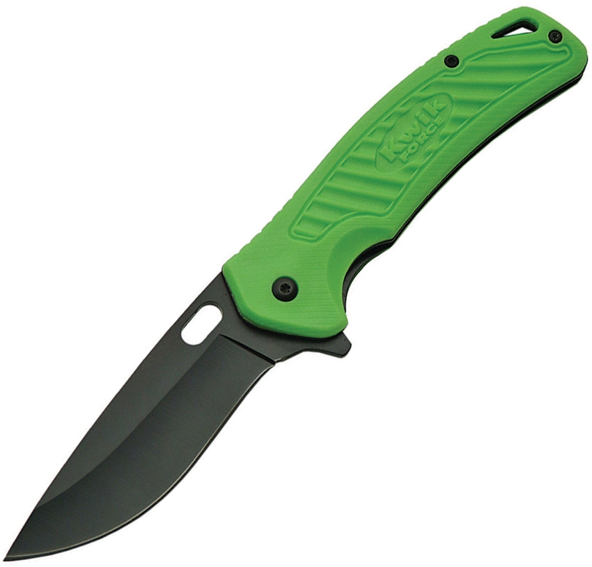 China Made CN300398GN Kwik Force Linerlock Knife, Green