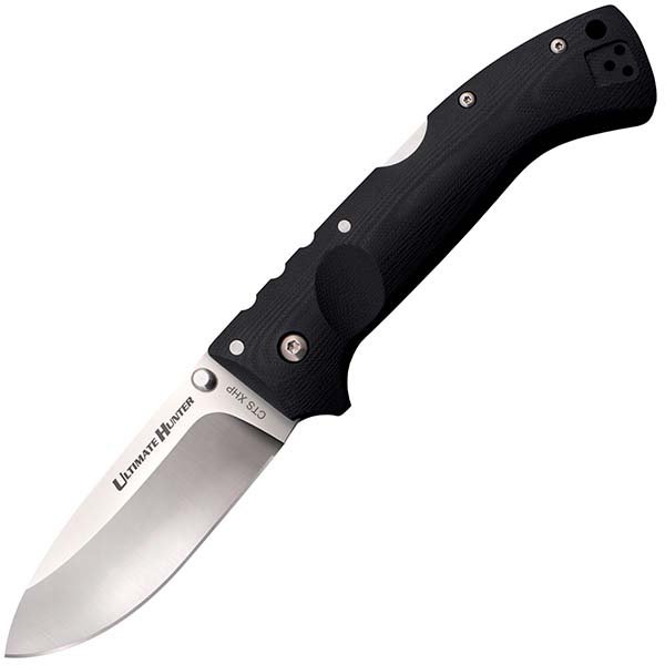 Cold Steel 30ULH Ultimate Hunter, Black G10 Handle, Curved Plain