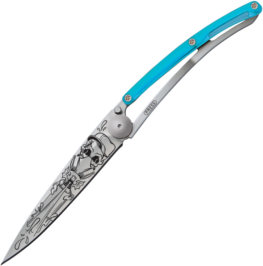 Deejo DEE1CB025 Street Spray Knife, Blue