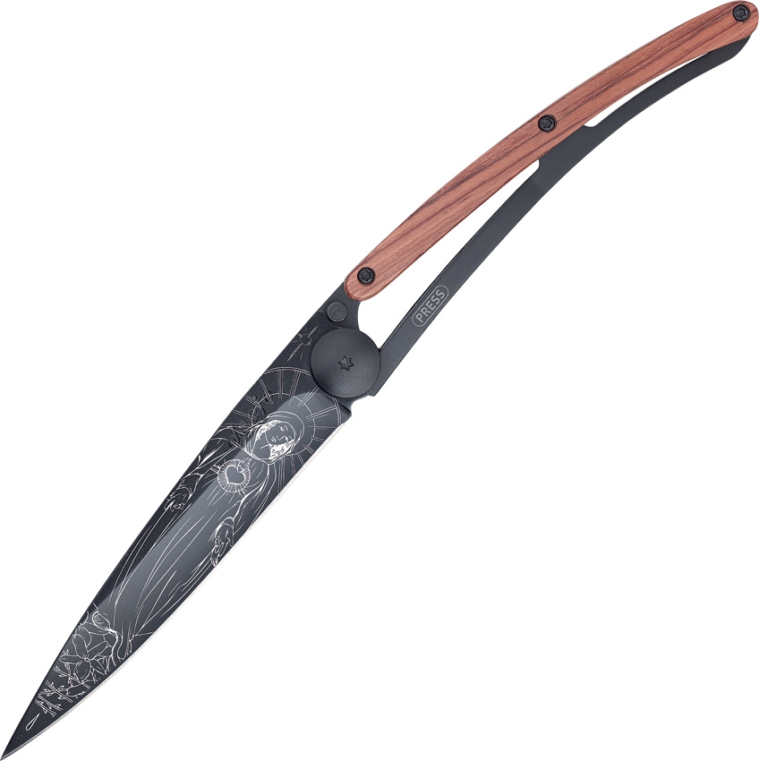 Deejo DEE1GB101 Black Tattoo Madona Knife