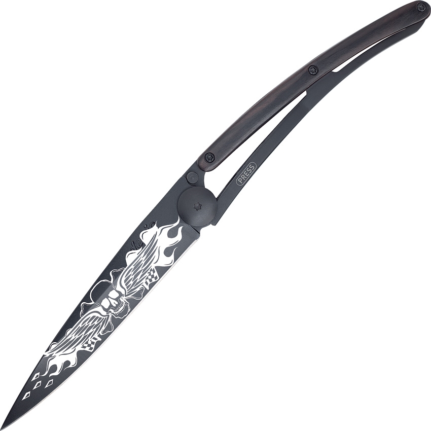 Deejo DEE1GB109 Biker Angels Knife, Black