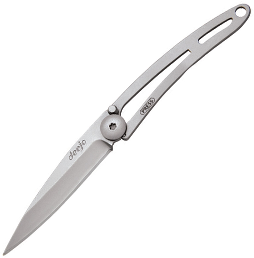 Deejo DEE7CN000 Linerlock Knife, Stainless