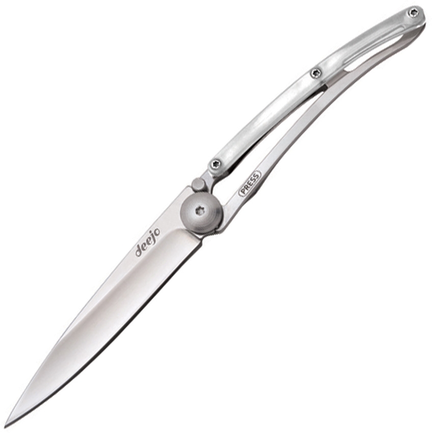 Deejo DEE9AP001 Linerlock Knife, White