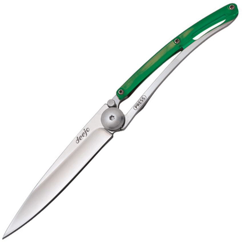 Deejo DEE9AP003 Linerlock Knife, Green