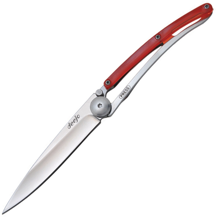 Deejo DEE9AP006 Linerlock Knife, Red