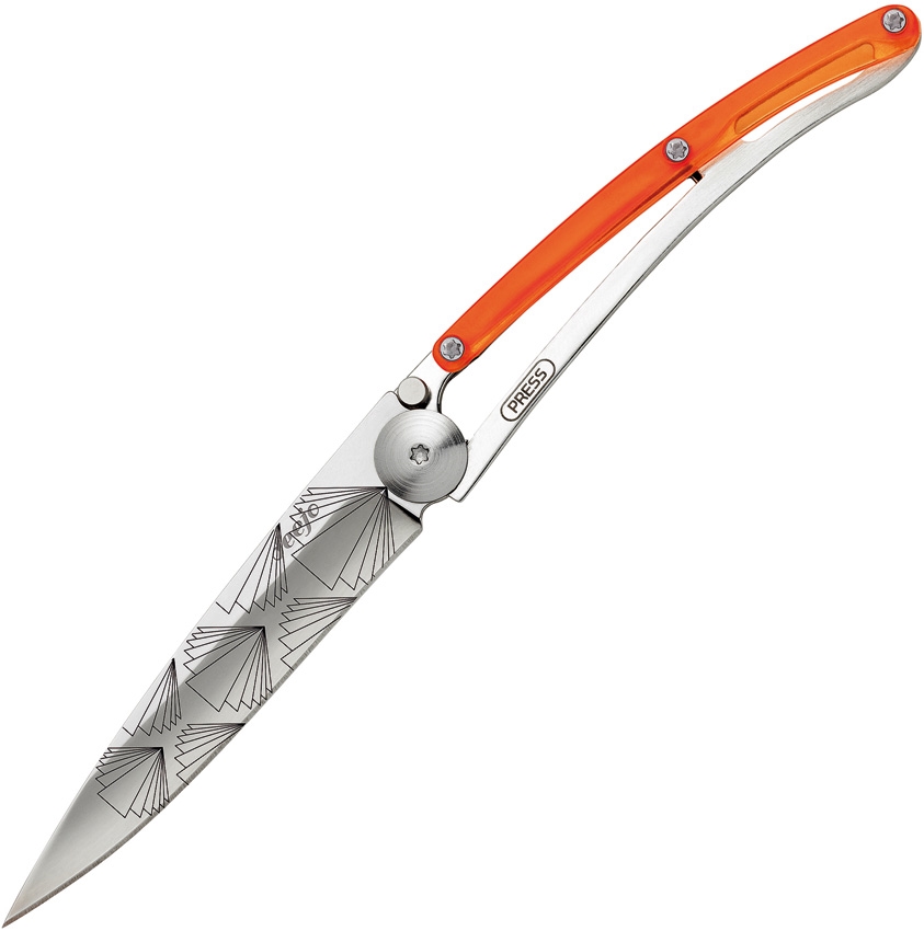 Deejo DEE9AP023 Tattoo Symmetry Knife, Orange