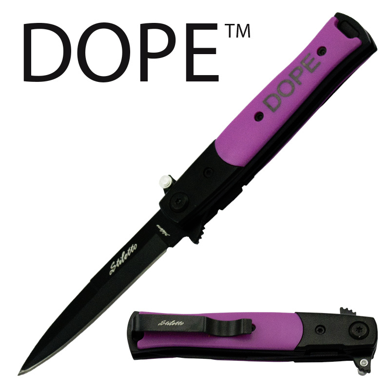 DOPE Spring Assisted Stiletto Style Knife