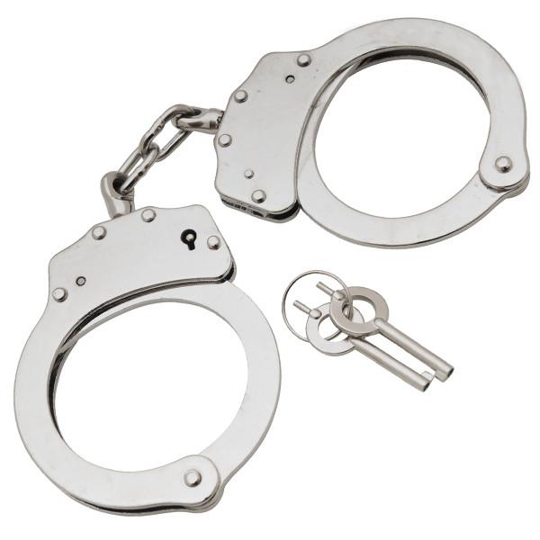 Double Lock Standard Handcuffs, Silvers