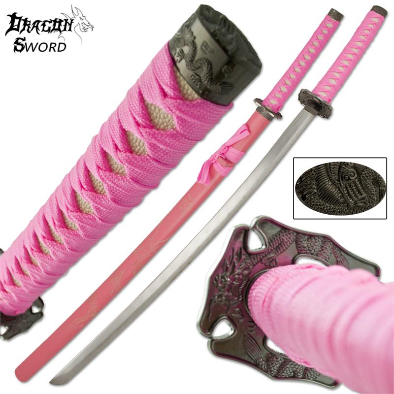 Dragon Katana Samurai Sword, Pink