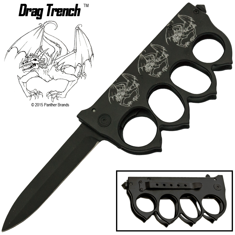 Dragon Trench Trench Knuckle Spring Assisted Folder