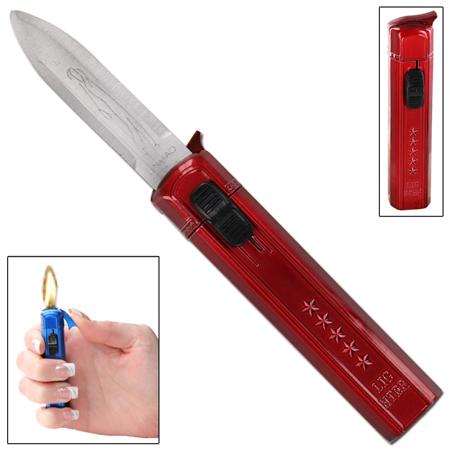 Electric Red Automatic Knife Lighter
