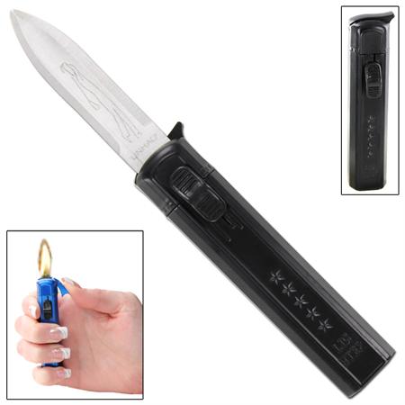 Elegant Black Automatic Knife Lighter