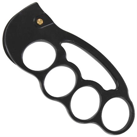 Fighter Black Knuckles with Karambit Knife