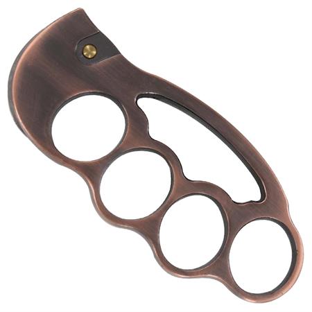 Fighter Copper Knuckles with Karambit Knife