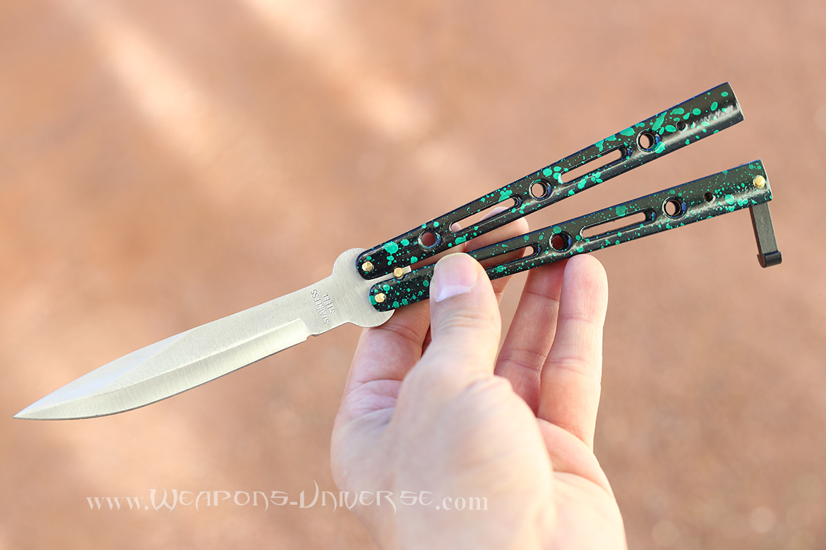 Green Butterfly Knife, Deluxe