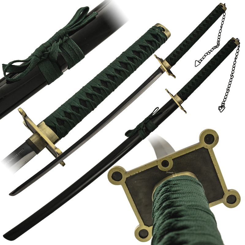Green Katana Samurai Sword - PS-9419
