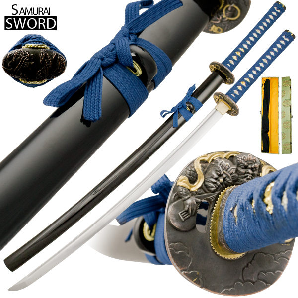 Handmade Death Killer Blue Samurai Katana Sword Set