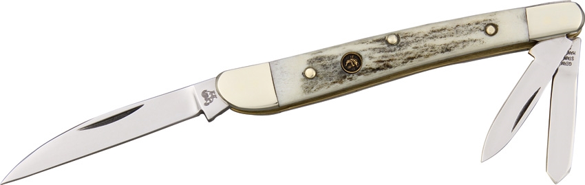 Hen and Rooster HR263DS Wharncliffe Whittler Stag Knife