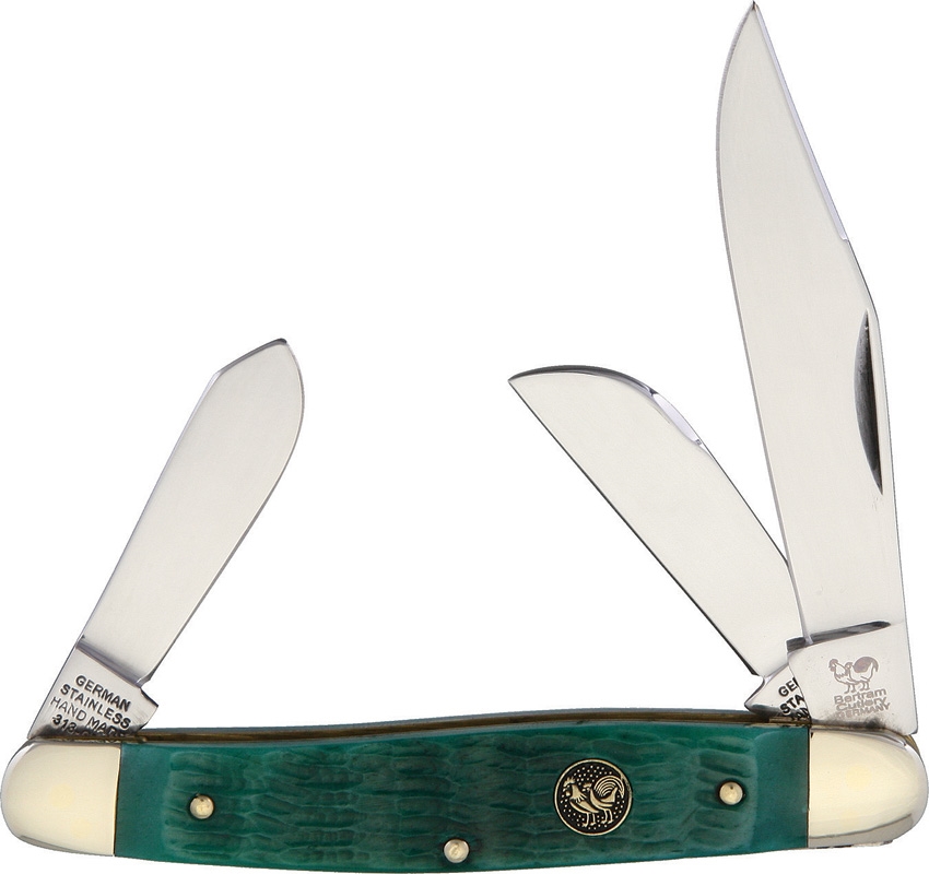 Hen and Rooster HR313GPB Stockman Green Pick Bone Knife