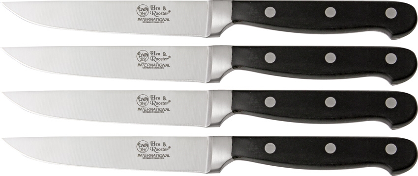 Hen and Rooster HRI008 Four Piece Steak Knife Set