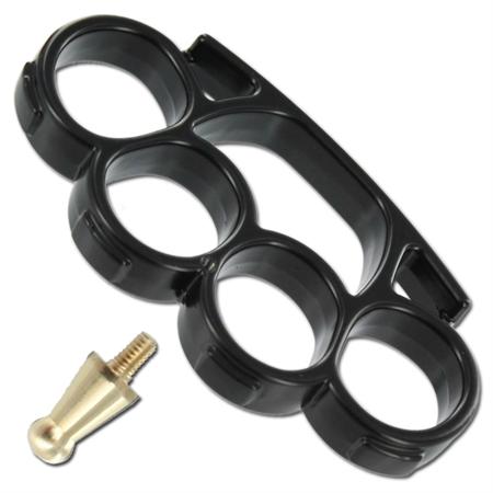 Iron Fist Knuckles, Black, Belt Pin